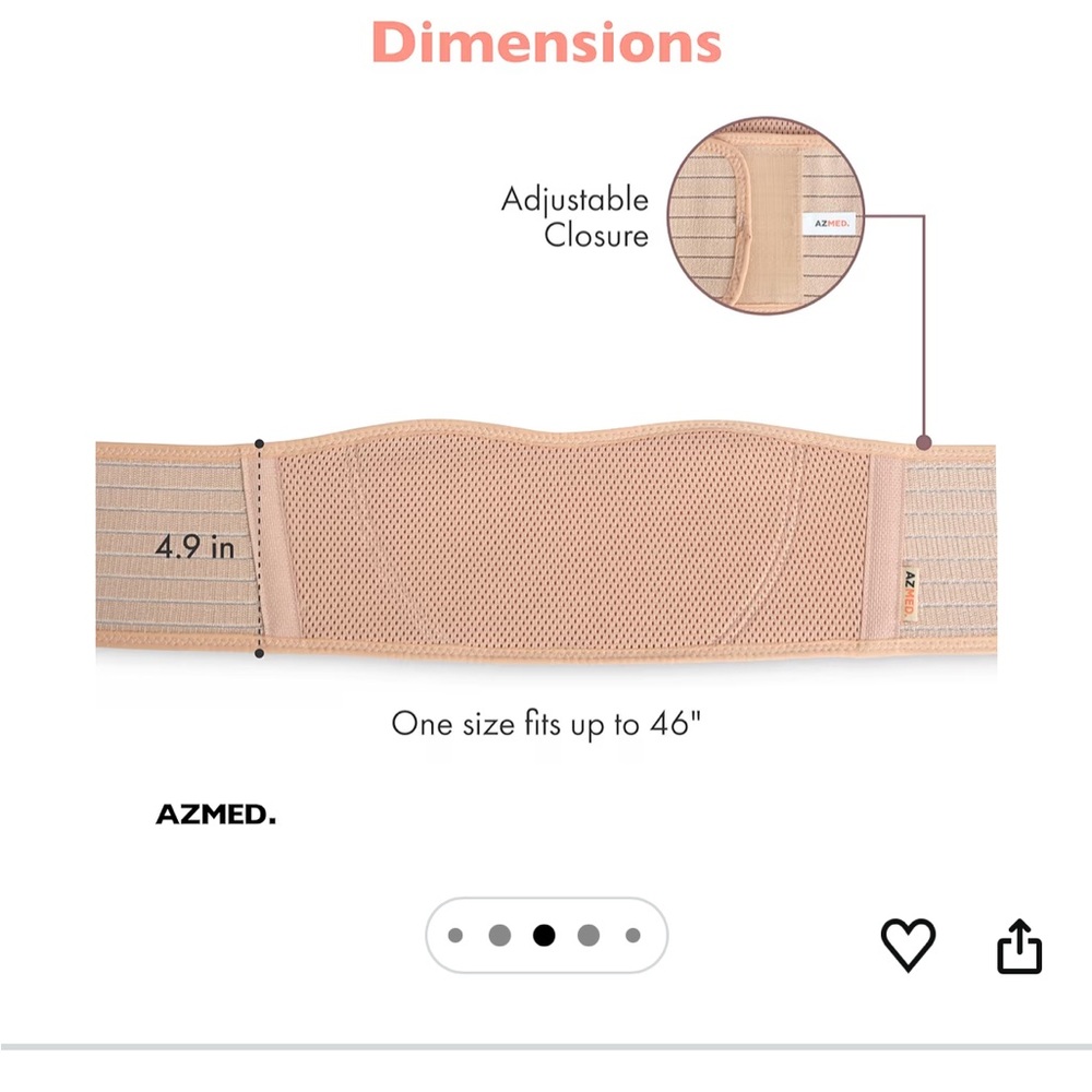 Tan Maternity Support Belt - Picture 2 of 6